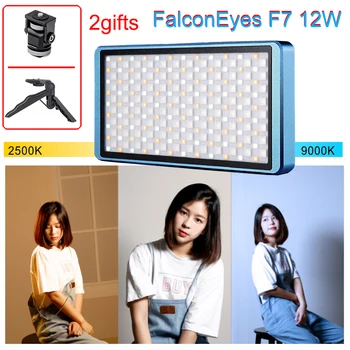 FalconEyes F7 12W Fotoğraf Aydınlatma Renkli RGB LED Video ışığı Kamera ışığı Manyetik SAHNE modu Stüdyo Vlog