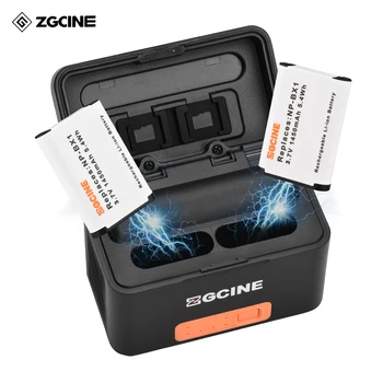 ZGCINE Taşınabilir Kamera Pil Hızlı Şarj Durumda 5200mAh Kablosuz Çift pil şarj cihazı için Piller ile Sony NP-BX1 Pil