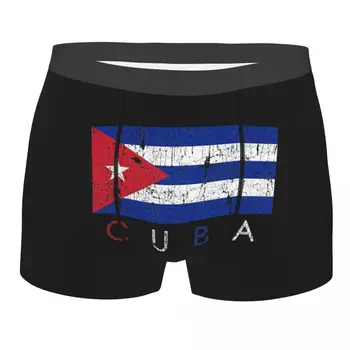 Komik baksır şort Külot Külot Adam Küba Bayrağı Iç Çamaşırı Yumuşak Külot Erkek Artı Boyutu