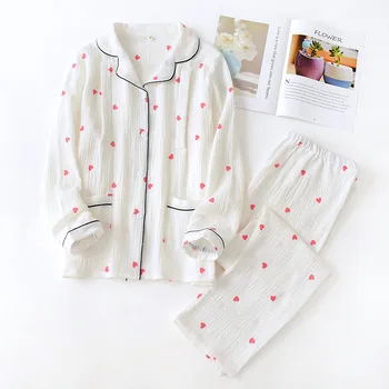 Ilkbahar Sonbahar Pamuk Emzirme Pijama Hemşirelik Gevşek 2 ADET Pijama Takım Elbise Hamile Kadınlar Rahat Kıyafeti Emzirme Ev Giyim