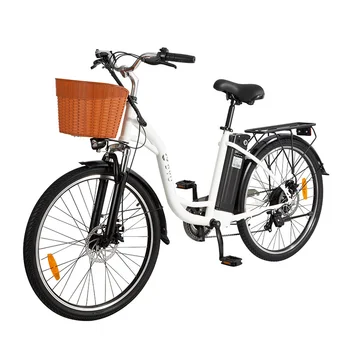 Ebike Retro Avrupa E-Bisiklet Popüler Çıkarılabilir Pil 6 Hız Retro Bayanlar Elektrikli Şehir Bisikleti Bisiklet Bayan Kadın Kız