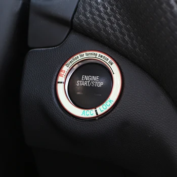 Araba Motoru Çalıştırma Durdurma kontak anahtarı Yüzük Mini Cooper için R50 R52 R53 R55 R56 R60 PACEMAN COUNTRYMAN CLUBMAN COUPE ROADSTER
