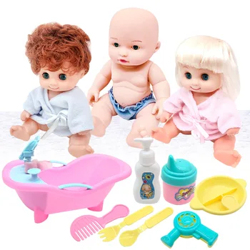 8 İnç Bebekler Kızlar için 9 adet Set Bebek Reborn Aksesuarları ile Oyuncaklar Çocuklar için Eğitici Playset 3 Yıl ve Üstü
