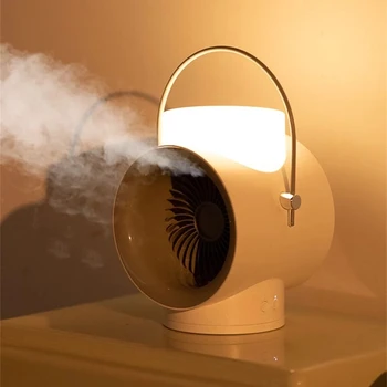 Taşınabilir Hava Soğutucu Sprey Soğutma klima Fanı yatakhane masası Masa USB Şarj Edilebilir Nemlendirme Fanı
