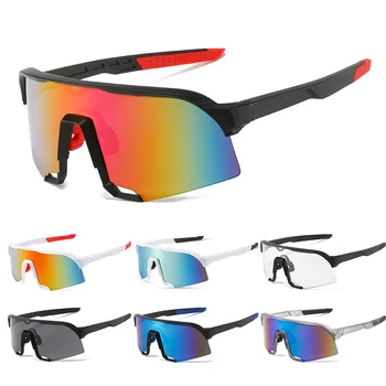 Büyük Çerçeve Bisiklet Güneş Gözlüğü Kadın Erkek Spor Gözlük Rüzgar Geçirmez Bisiklet Açık Güneş Gözlüğü MTB UV400 Gözlük