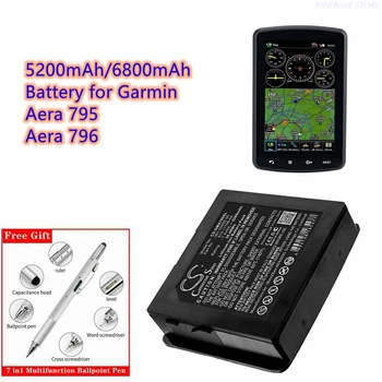 GPS Navigator Pil 7.4 V/5200 mAh / 6800 mAh 361-00055-00, 010-11756-04 Garmin Aera 795, 796 için