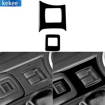 Mazda için MX - 5 Miata 2009-2015 Piyano Siyah Merkezi Kol Dayama Konsol Düğmesi Anahtarı Çerçeve Paneli Araba Dekorasyon Aksesuarları sticker