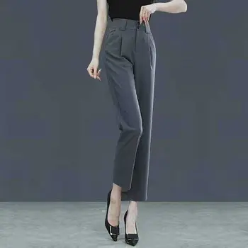 Katı Harem Tüp Takım Elbise Pantolon Kadın Gevşek Ayak Bileği uzunlukta Pantolon Kadınlar için Bahar Yaz Pantalones De Mujer harem pantolon Kadın