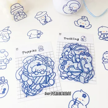 Japon Karikatür Etiket Paketi Sevimli Ayı Köpek Çıkartmalar Scrapbooking Malzeme DIY Albümü Dekorasyon Kırtasiye