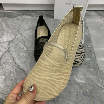 Moda Kadın Ayakkabı Nefes Flats Ayakkabı Artı Boyutu Kadın Rahat Sandalet Kadın Loafer'lar Üzerinde Kayma