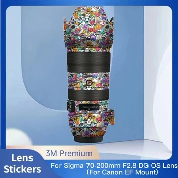 Sigma 70 - 200mm F2.8 DG OS HSM Spor canon lensi Montaj Kamera Lens Sticker Kaplama koruyucu film Koruyucu çıkartma kaplama
