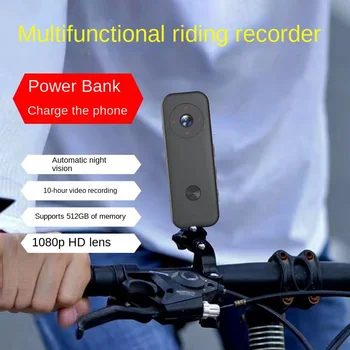 512G 2000 mAh Spor Bisiklet Bisiklet Kamera Motosiklet Binmek Kolluk Ses Kaydedici, HD 360 Panoramik Kask Balık 1080 P Kamera