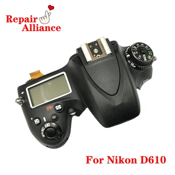 Üst Kapak Kılıf Kabuk Flaş Kartı ile Üst Omuz LCD Düğme Flex Kablo Yedek parça Tamir Nikon D600 D610 SLR