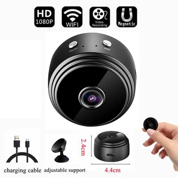 A9 Mini Kamera Güvenlik Kamera Kablosuz Açık Kapalı 720P HD WiFi Kameralar Ev Video Güvenlik Hareket Algılama Ses Monitörü