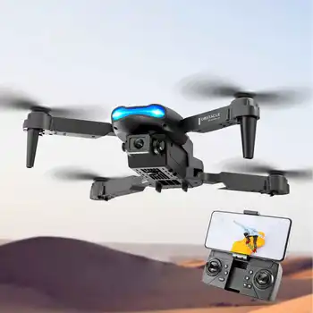 3 Taraflı Engellerden Kaçınma Katlanır Drone Wifi Quadcopter HD 4k Hava Fotoğrafçılığı Uzaktan Kumanda Uçak