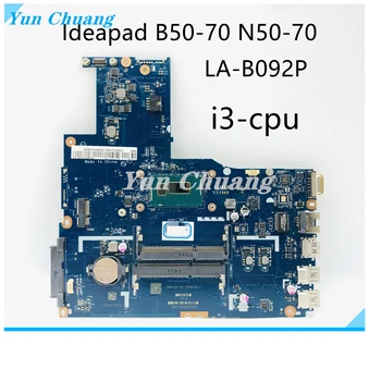 ZIWB2/ZIWB3 / ZIWE1 LA-B092P Lenovo B50-70 N50-70 dizüstü anakart 5B20G40929 CPU ı3 4005U DDR3 %100 % test çalışma