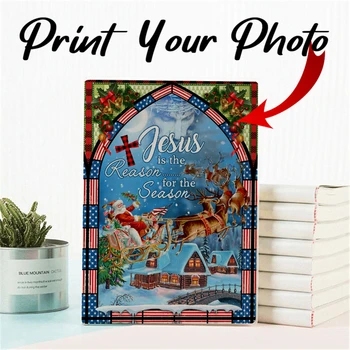 Özel Fotoğraf Dergisi Kişiselleştirilmiş Dizüstü İsa Mesih Yatay Çizgi Günlük Kitap Okul Malzemeleri Kırtasiye noel hediyesi