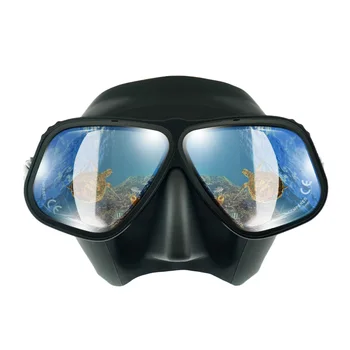 Renk Alaşım çerçeve ücretsiz dalış gözlük yüzme şnorkel maske Dalış ekipmanları düşük hacimli miyopi ile donatılmış olabilir