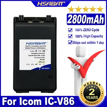 HSABAT BP-298 Icom IC-V86 VHF FM İki Yönlü Telsiz Piller için 2800mAh Li-ion pil