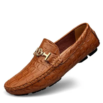 Artı Boyutu 35-50 Erkek Inek deri ayakkabı günlük mokasen ayakkabı Mokasen Adam Sıcak Satış Erkek loafer ayakkabılar Lüks Erkekler El Yapımı Ayakkabı