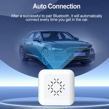 Kablosuz Bağlantı Kutusu Beyaz Evrensel Çok Fonksiyonlu Mini Taşınabilir Araç Malzemeleri Usb Adaptörü Bluetooth Tak Ve Çalıştır Araba Oyun Kutusu