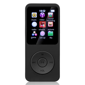 1.8 inç Ekran Mini Bluetooth MP3 Çalar E-kitap Spor MP3 MP4 FM Radyo Walkman Öğrenci Müzik Çalarlar için Win10/8/XP / VİSTA
