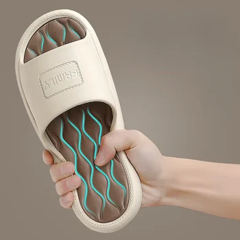 Terlik Erkekler ve Kadınlar için Yaz Aylarında Deodorant Banyo Banyo Antiskid Kapalı Ev Deodorant Ayak Sandalet Terlik Kadın