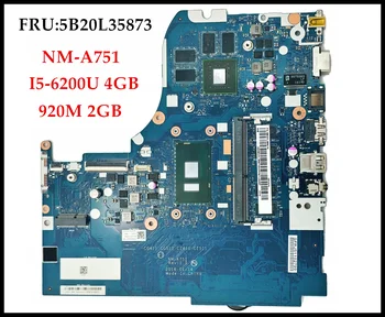 Toptan NM-A751 Lenovo Ideapad 310-15ISK Laptop Anakart FRU:5B20L35873 SR2EY I5-6200U DDR4L 4GB 920M 2GB Tamamen Test Edilmiş