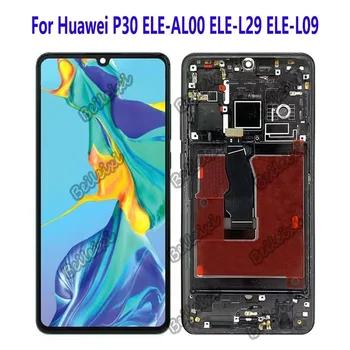 Huawei P30 ELE - AL00 ELE-TL00 ELE-L04 ELE-L29 ELE-L09 lcd ekran dokunmatik ekranlı sayısallaştırıcı grup Yedek Parçalar