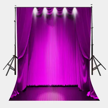 5x7ft Parlak Sahne Zemin Ultra Violet Renk Perde Fotoğraf Fotoğraf Çekimi için Arka Plan Stüdyo Sahne