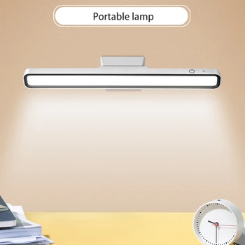 Şarj edilebilir LED manyetik okuma lambası masa lambası karartma göz koruması uzaktan kumanda masa lambası yatak odası yurdu ışık