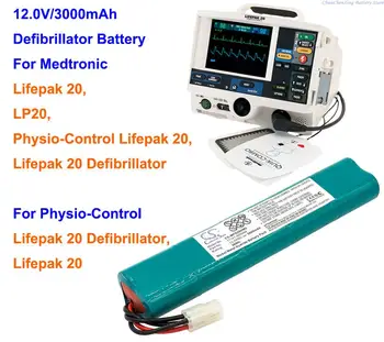  Medtronic / Fizyo Kontrol Lifepak 20, LP20, Lifepak 20 Defibrilatör için 3000mAh Defibrilatör Pili