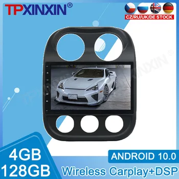 Android 10 4G + 128GB DSP Carplay Jeep Pusula 2009 2010 - 2015 İçin araç DVD oynatıcı Radyo Multimedya Oynatıcı Stereo Kafa Ünitesi GPS Navigasyon