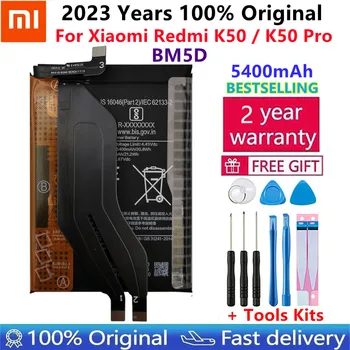 100 % Orijinal Yeni Yüksek Kalite Xiao mi 5500mAh BM5D Pil Xiao mi kırmızı mi K50 K50 Pro K50Pro piller Bateria